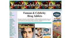 Desktop Screenshot of famouscelebritydrugaddicts.com