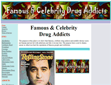 Tablet Screenshot of famouscelebritydrugaddicts.com
